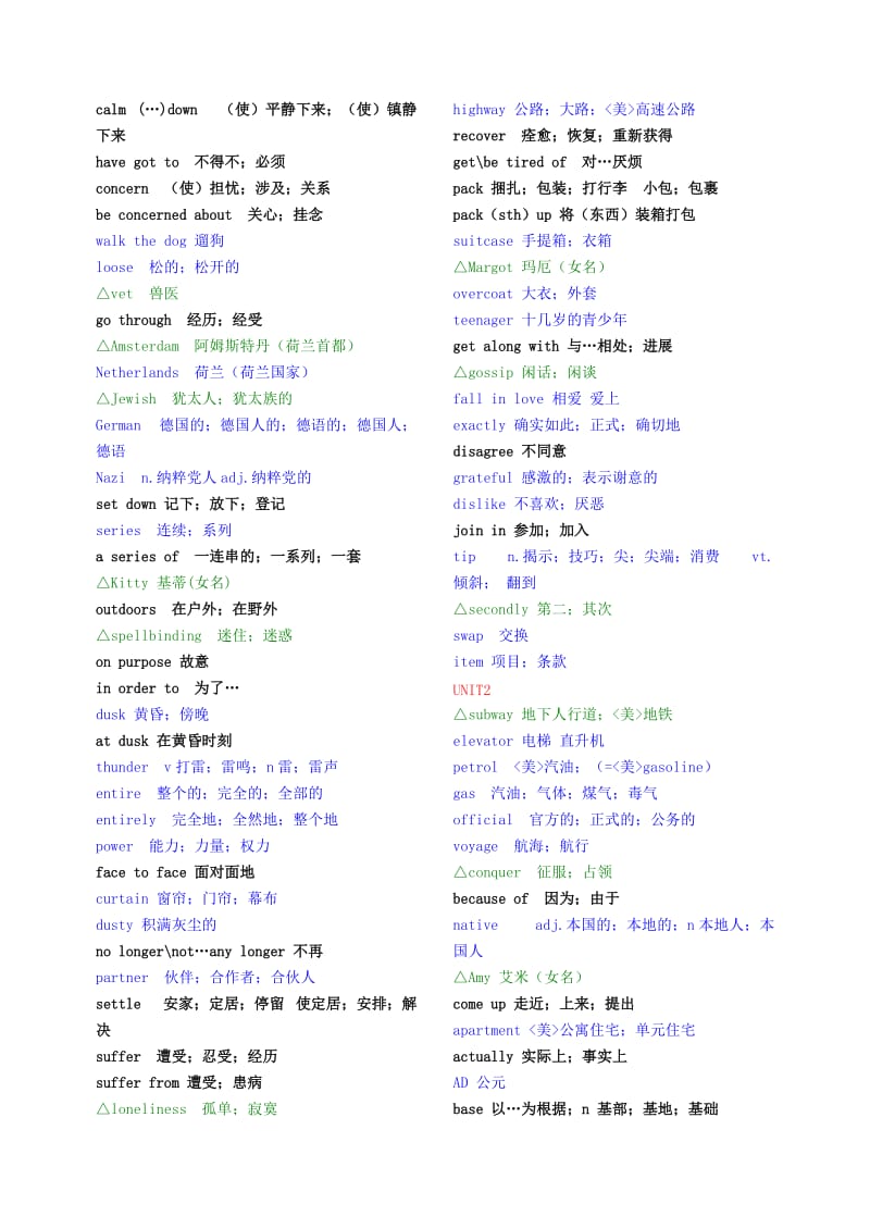 人教版高中英语必修1至5选修6-8词汇大全-人教版.doc_第2页