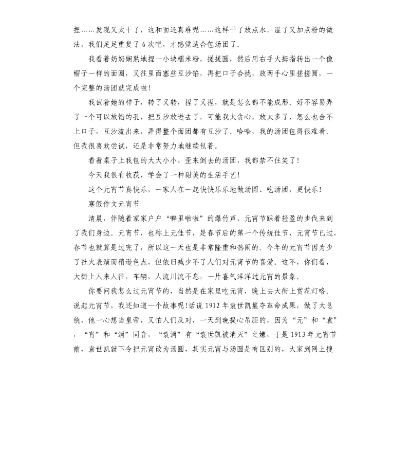 2020寒假作文元宵节最新大全5篇.docx_第2页