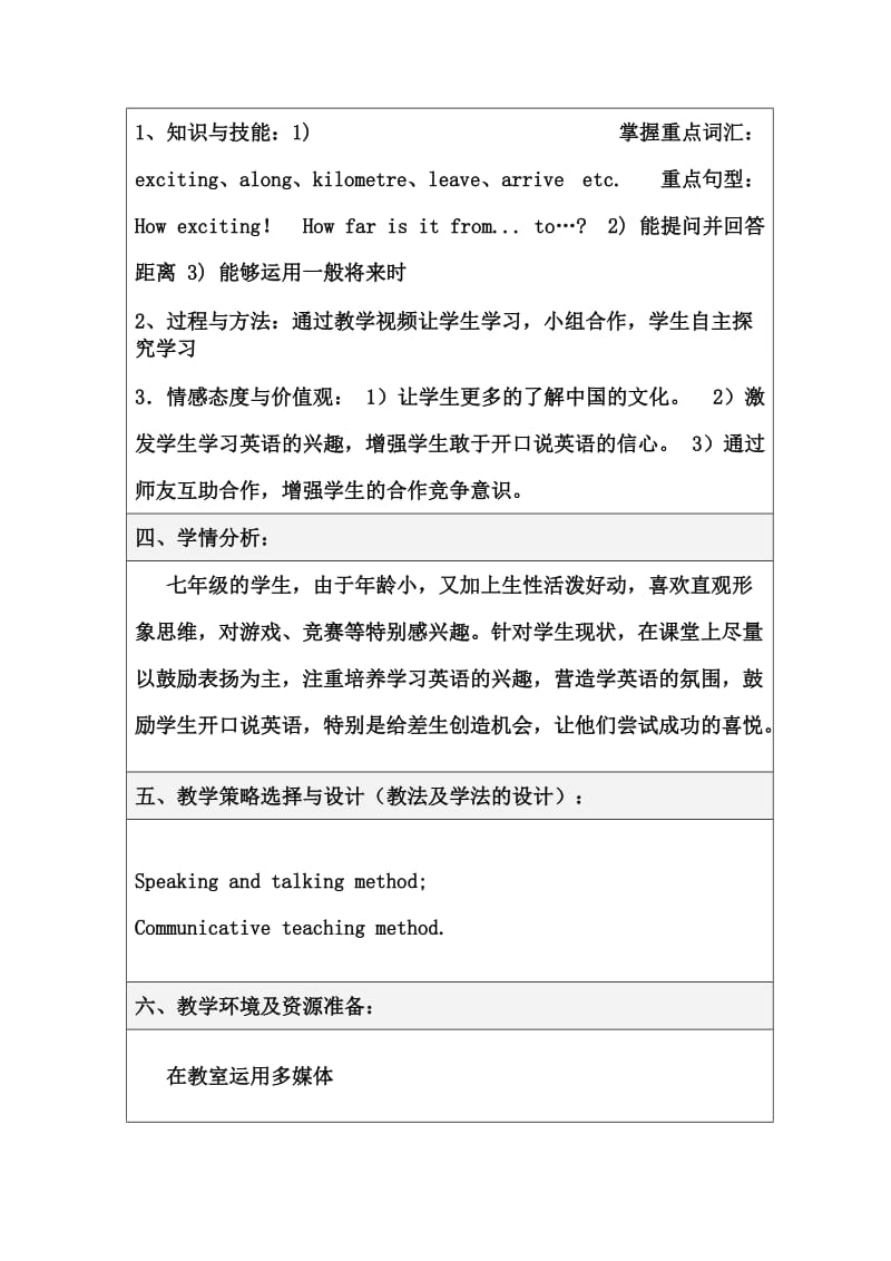 七年级英语下册lesson2教学设计.doc_第2页