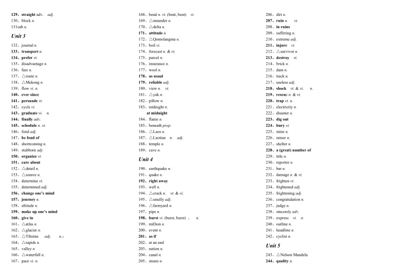 人教版高中英语必修1单词短语过关检测一.doc_第2页