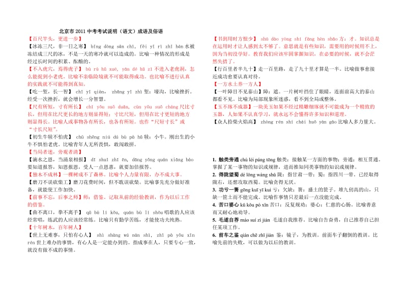 2011中考语文成语解释.doc_第1页