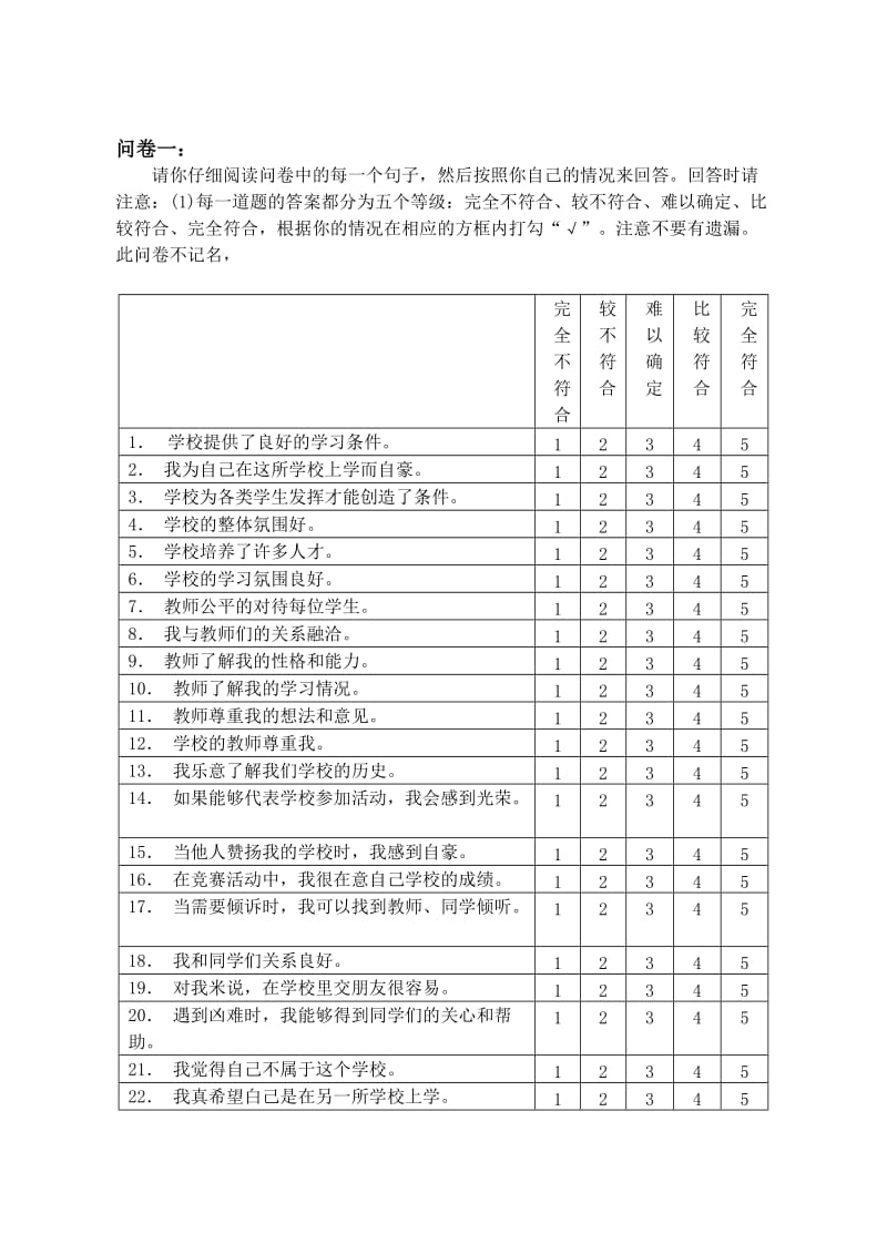 硕士毕业论文问卷(高中部).doc_第2页