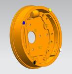 小型轎車(chē)鼓式制動(dòng)器三維圖紙模型