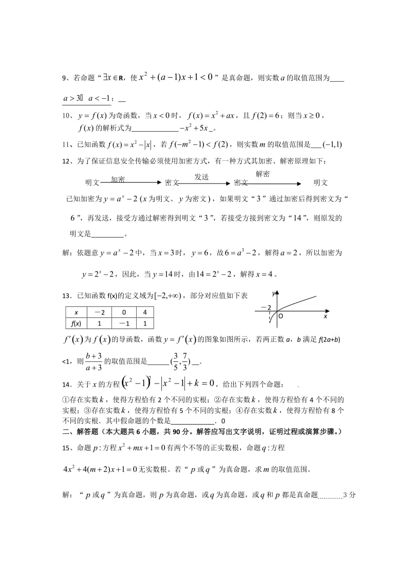 江苏省新沂市一中2010届高三上学期第一次月考(数学).doc_第2页