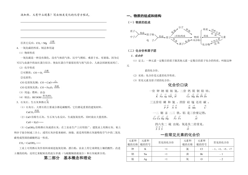 初高中化学衔接复习资料.doc_第2页