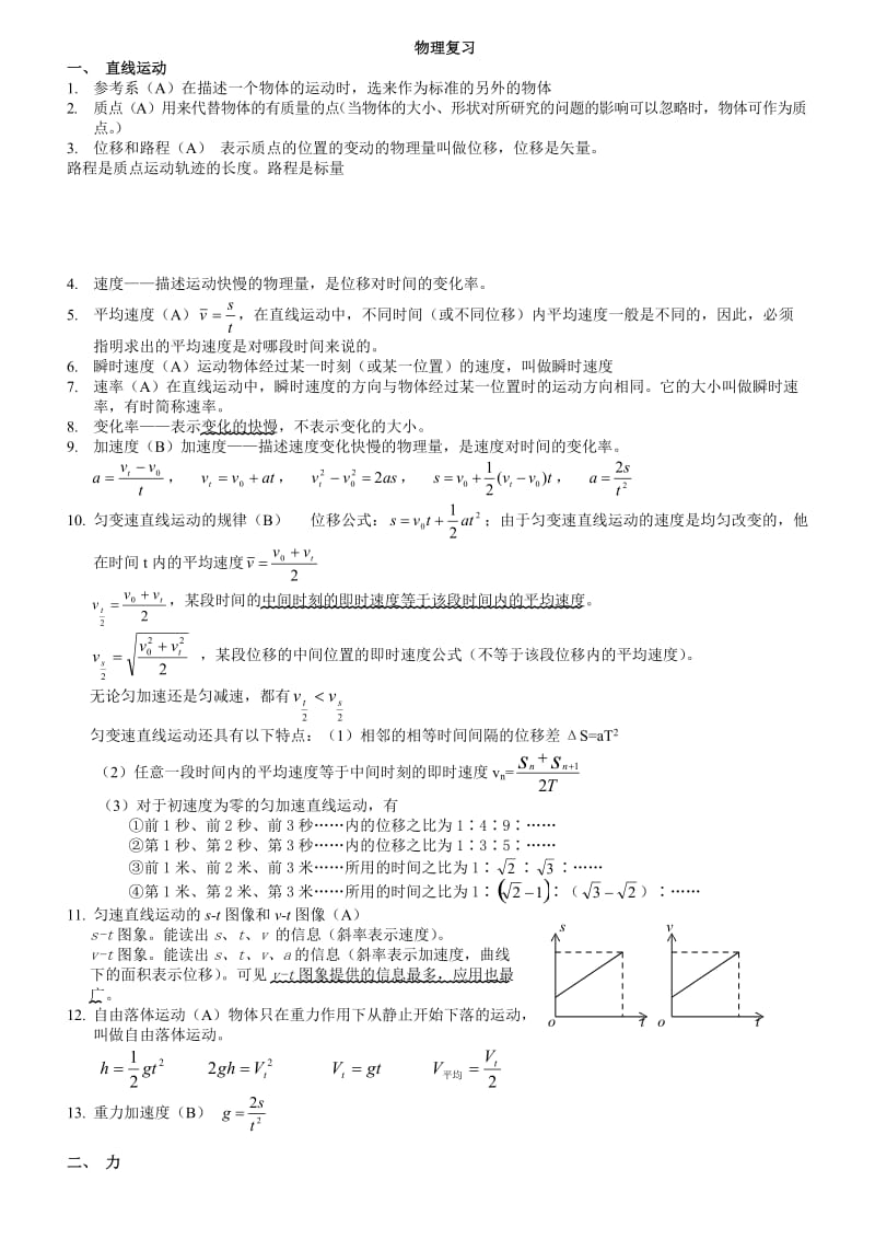 2012高中物理基础知识总复习.doc_第1页