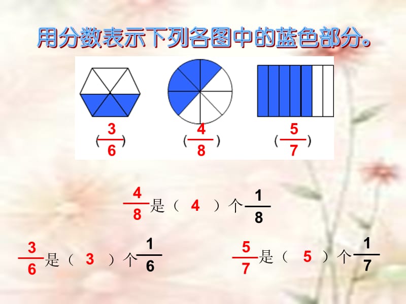 人教版三年级数学上册《分数的简单计算》PPT课件_第2页