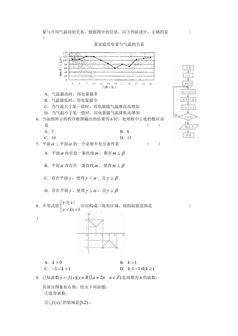 福建省厦门市2010届高中毕业班适应性考试数学理.doc_第2页