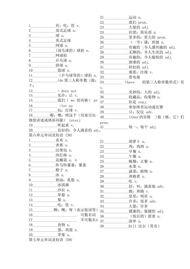 七年级上册英语单词默写(人教新目标).docx_第3页