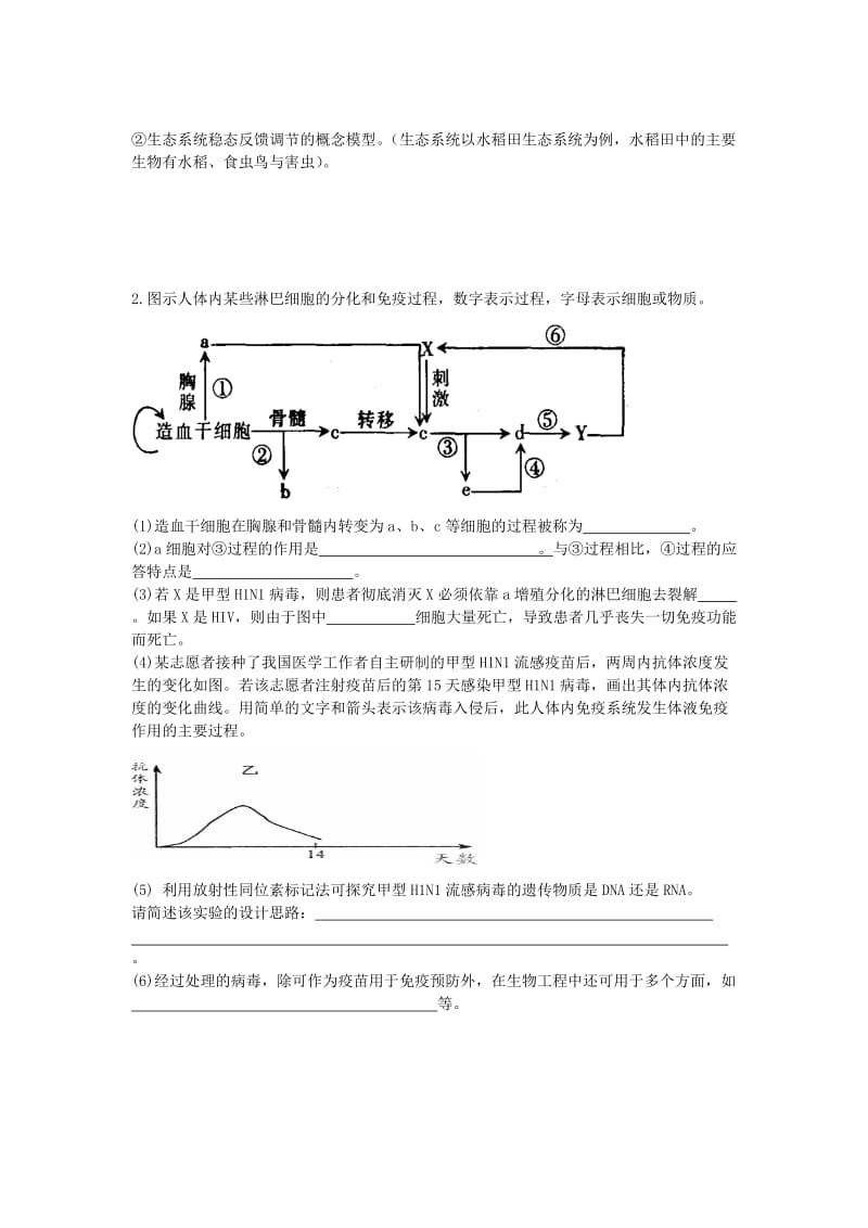 人教版东莞东华高中高三周测13理综生物(动物生命活动的调节).doc_第3页