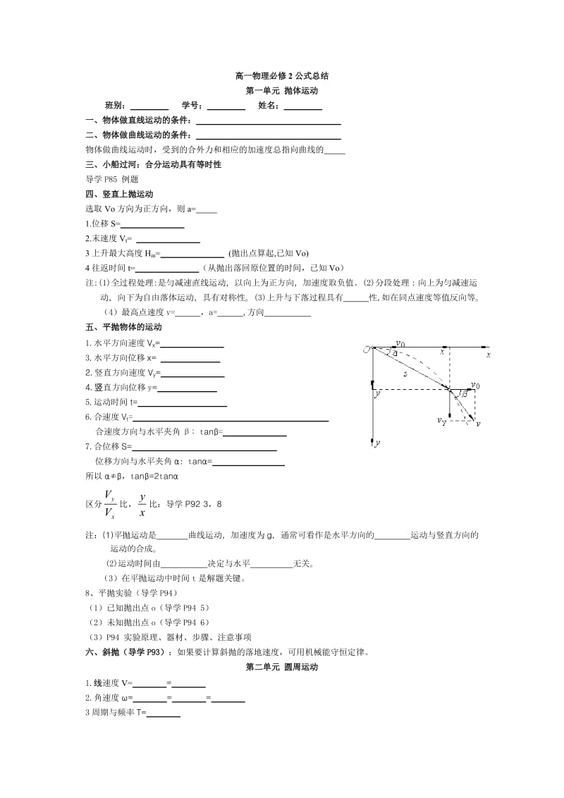 搜高考网：高一物理必修2必备公式.doc_第1页