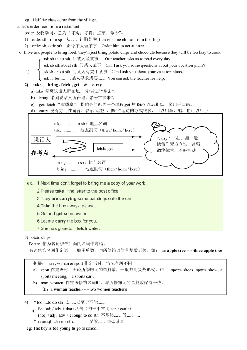 2013版八年级上册unit10语法.doc_第2页