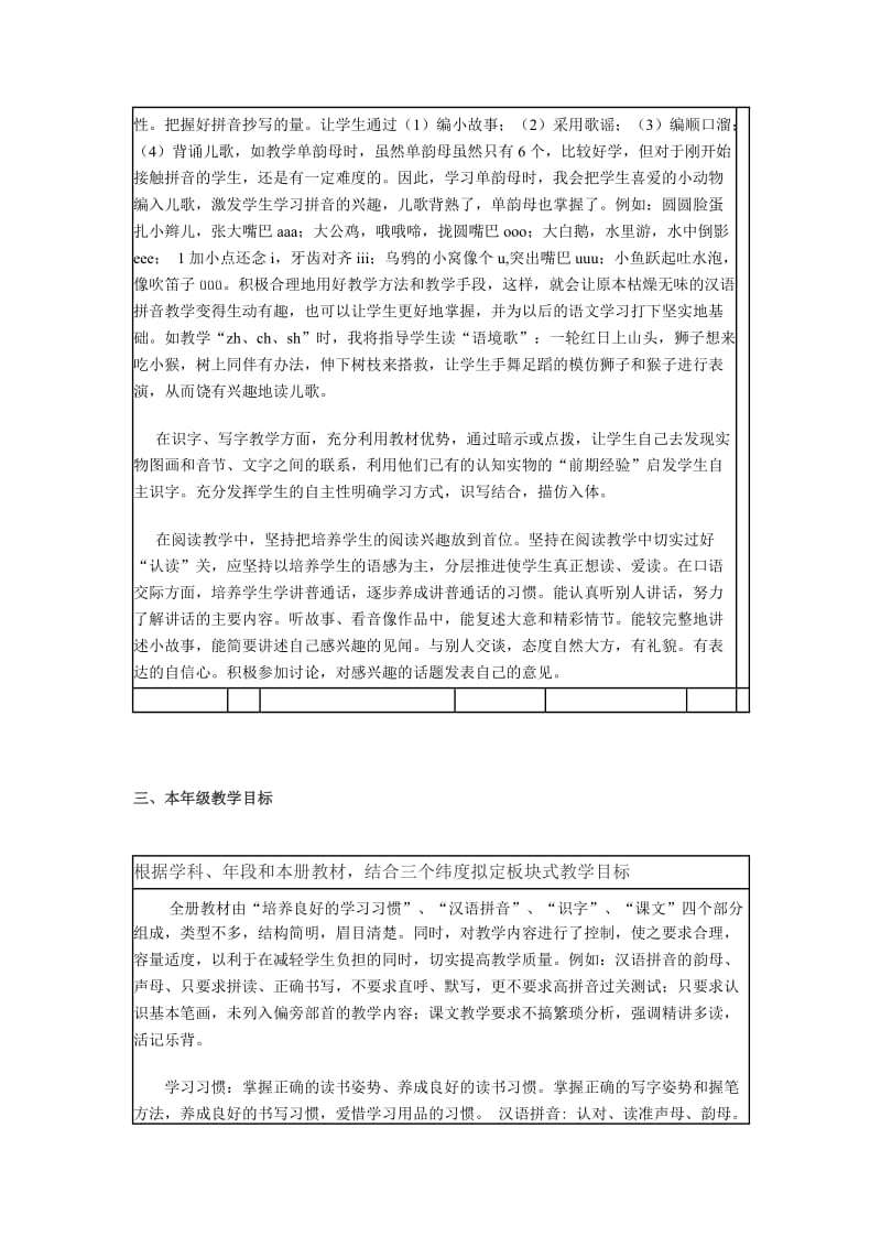 表格式一年级班级学生情况分析.doc_第3页