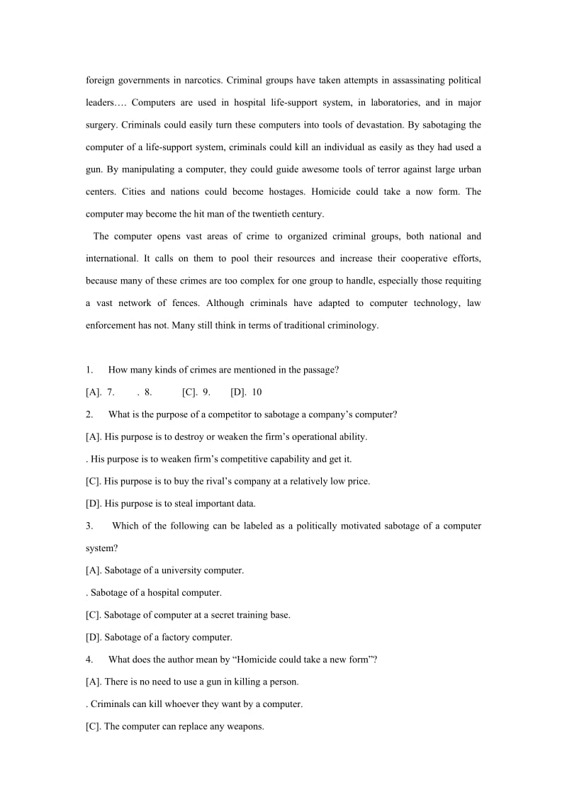 2012高考英语阅读理解课堂练学案.doc_第2页