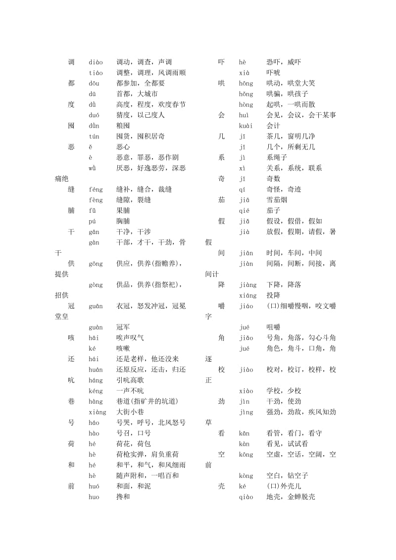 (人教版)高考语文字词核心备考资料.doc_第2页