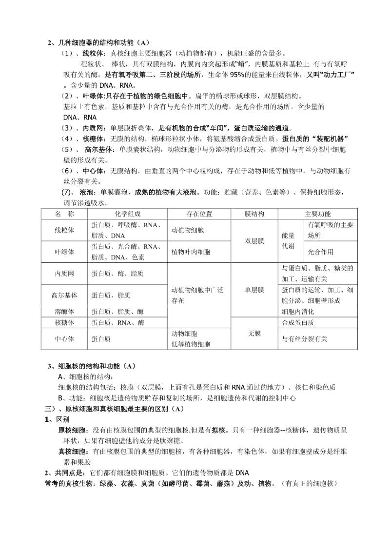 2014年高考生物复习教案-细胞的结构和功能.doc_第2页