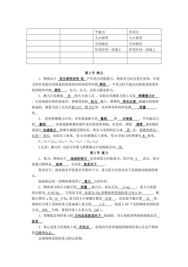 新人教版八年级下册物理知识点梳理与过.doc_第2页