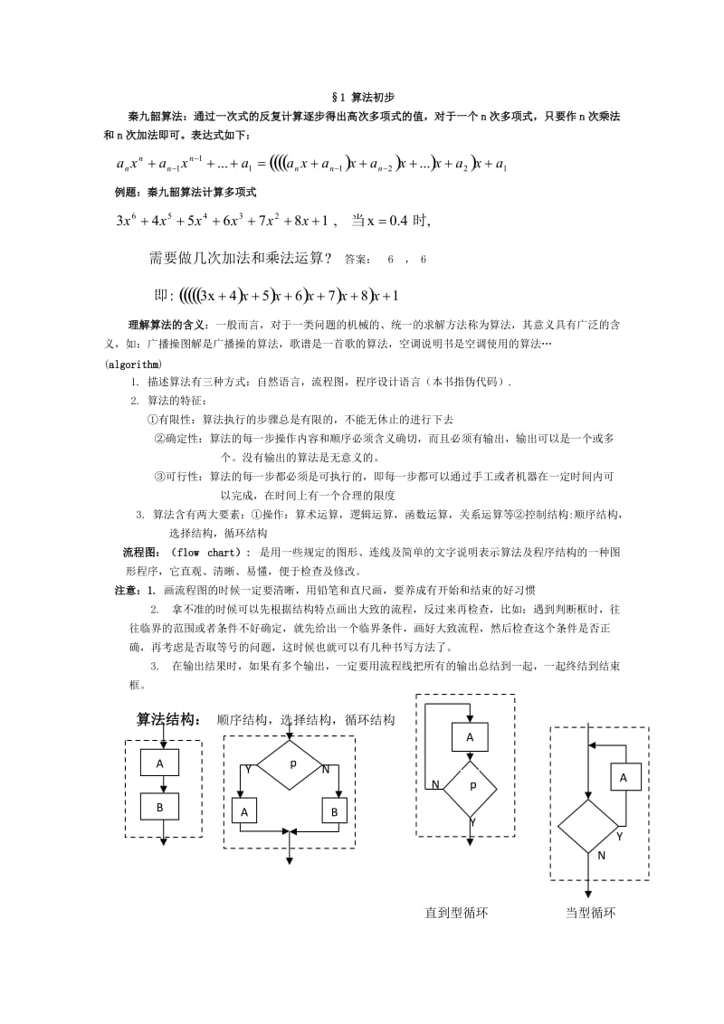 高一数学必修3知识点网络.doc_第1页