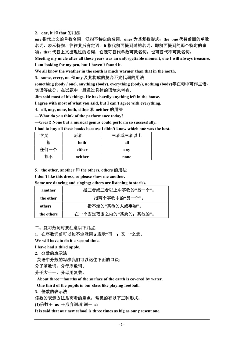 高考语法专题2代词和数词.doc_第2页