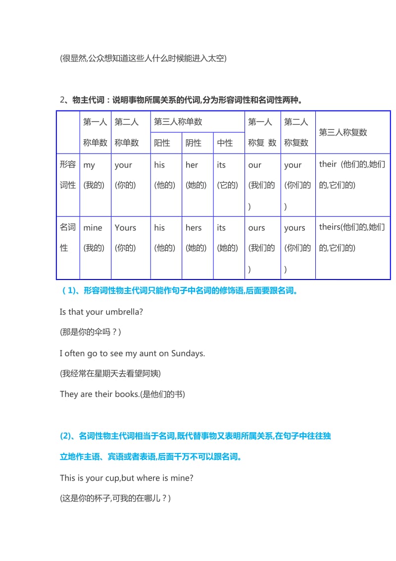 初中英语复习资料：备战中考超详细全面的代词解析.doc_第3页