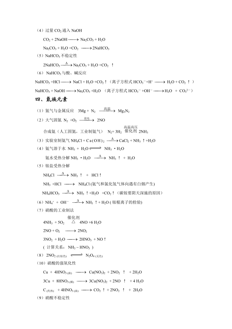 高二会考化学方程式(好).doc_第3页