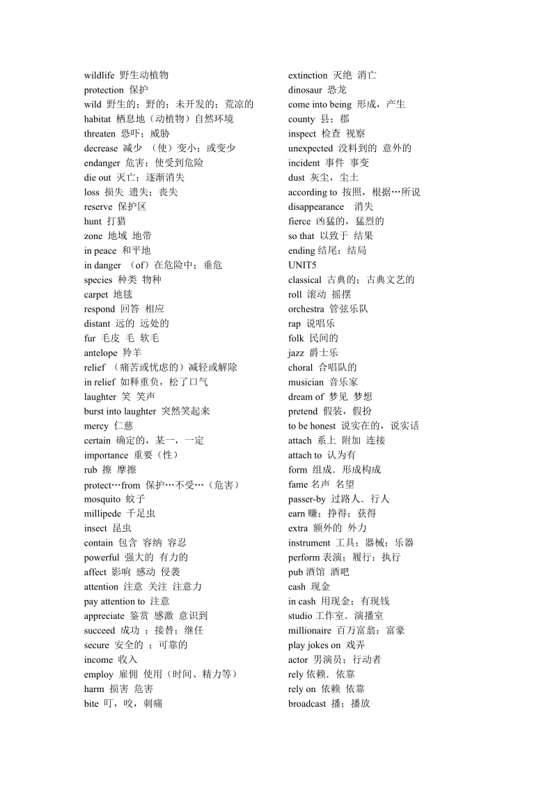 高中英语必修二unit1-unit5重点词汇.doc_第3页