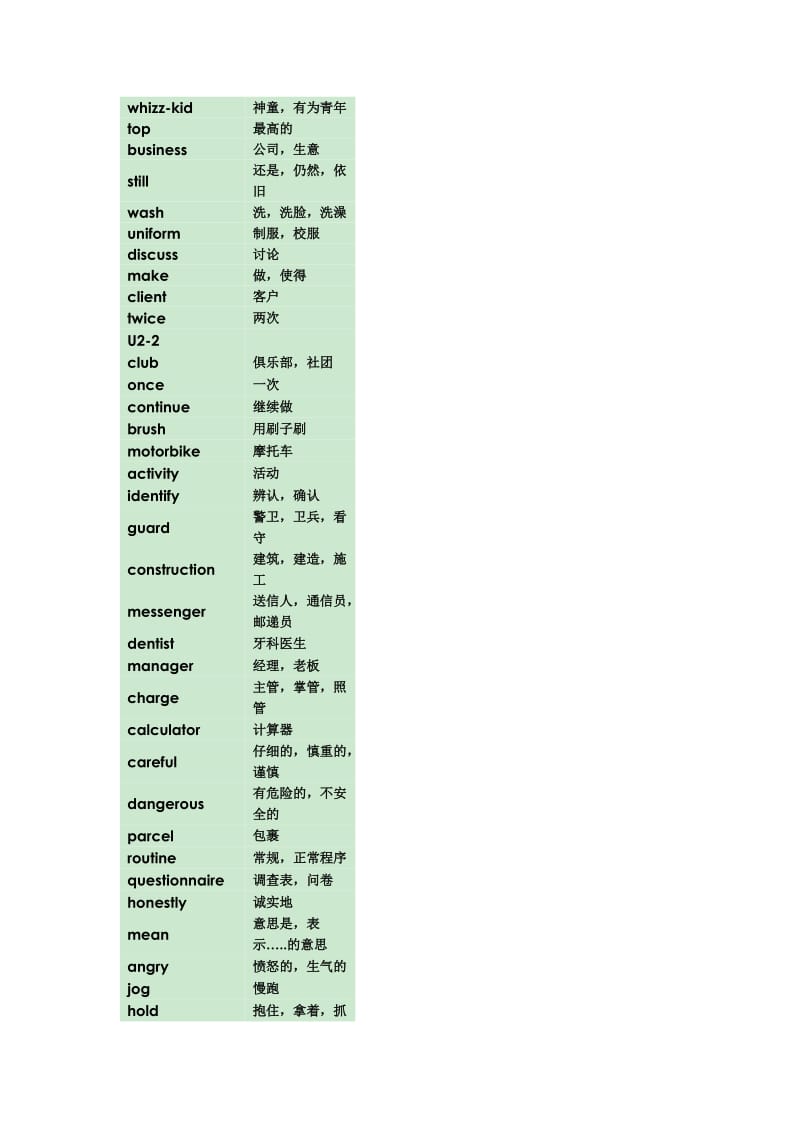 广州版七年级上学期英语单词表.docx_第2页