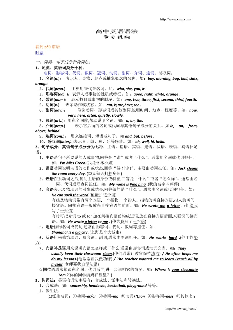 高中英语强化重点练习.doc_第1页