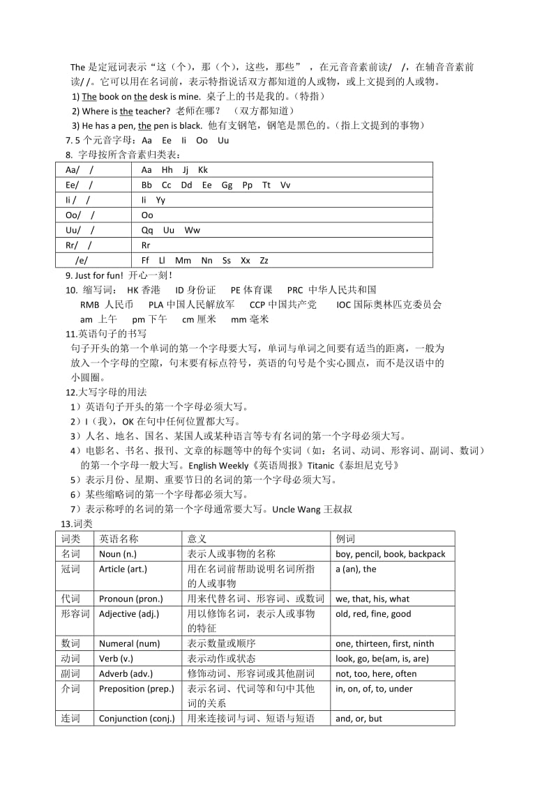 新目标英语七年级上册各单元知识8.10点详解.doc_第2页