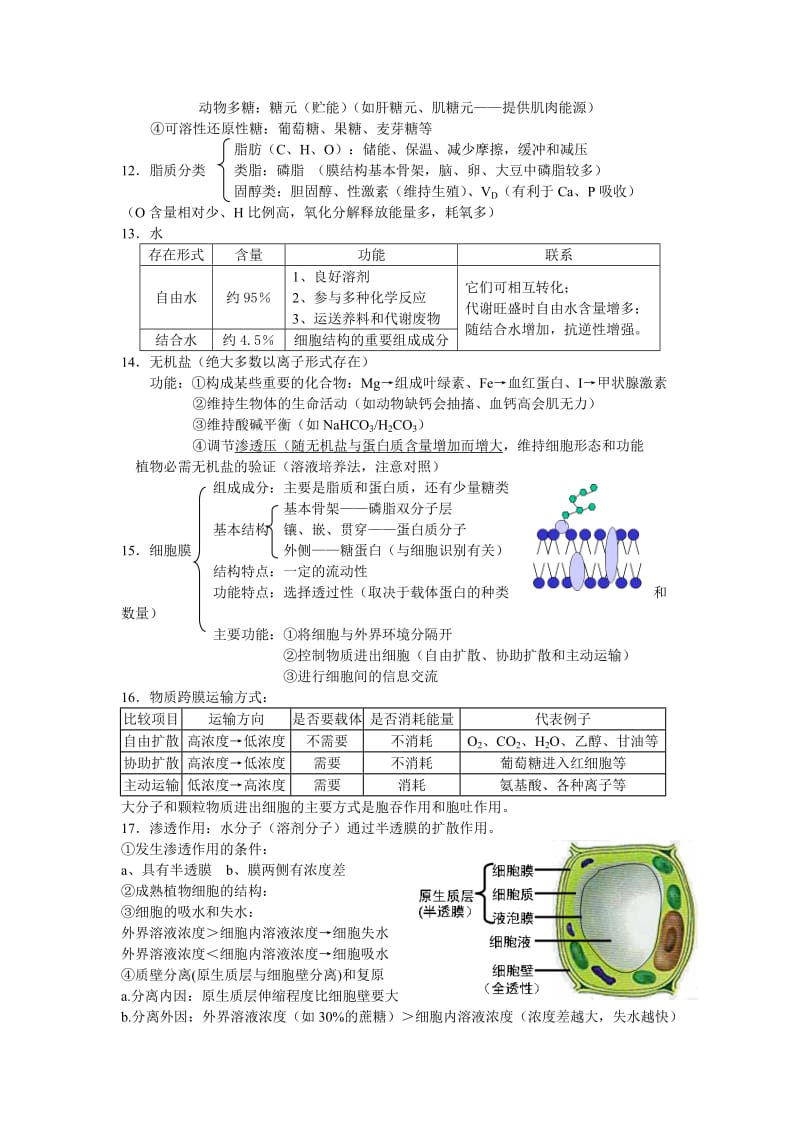 高一生物必修一知识点整理.doc_第3页