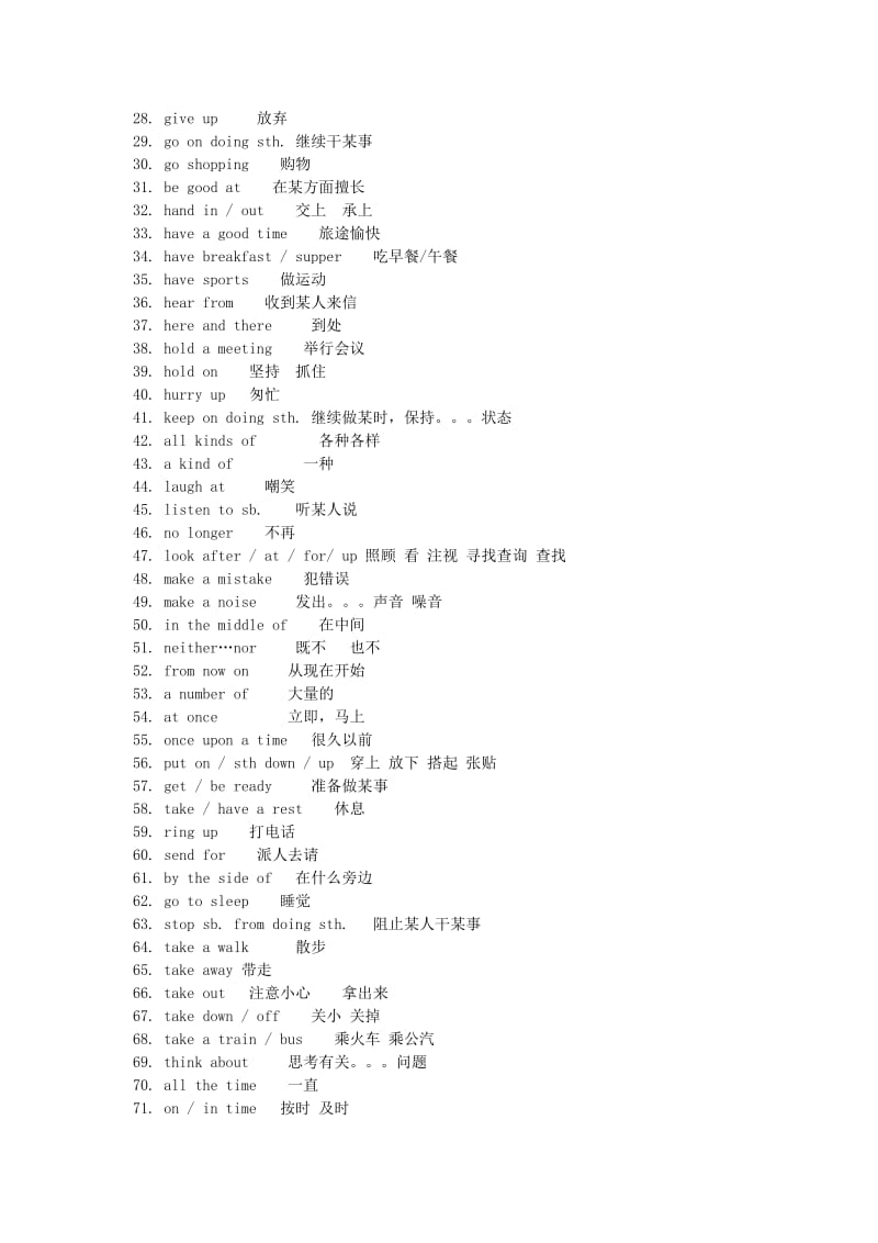 高中三年的重要英语短语.doc_第2页