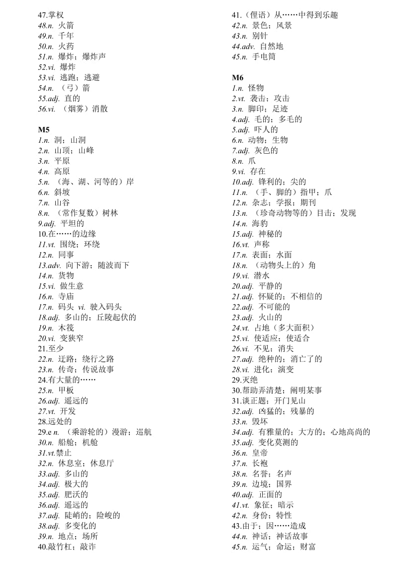 高中英语必修一第一模块单词.doc_第3页