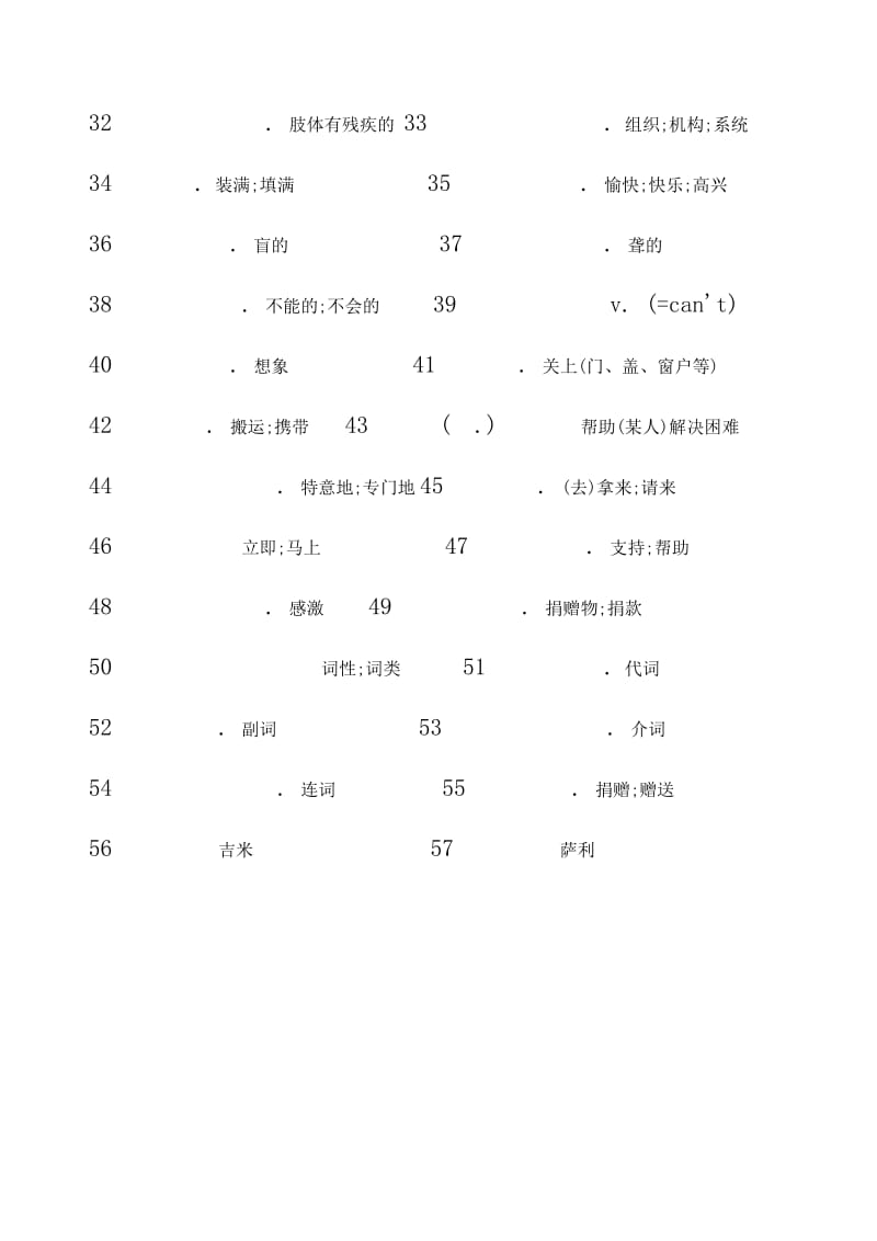 九年级英语单词Unit8默写.doc_第2页