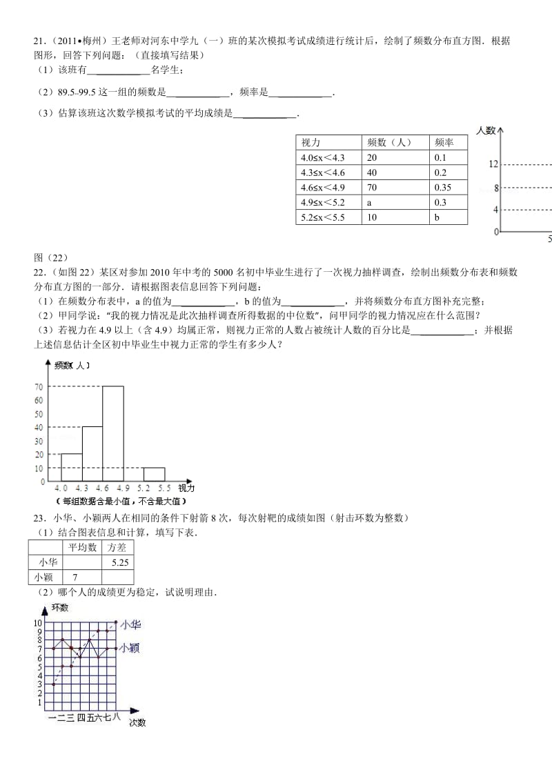 初二下册统计与概率.doc_第3页