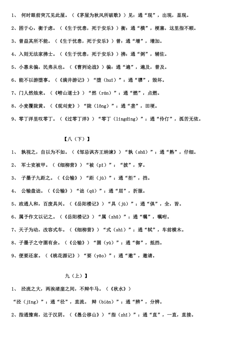 初中语文文言文通假字集(语文版).doc_第2页