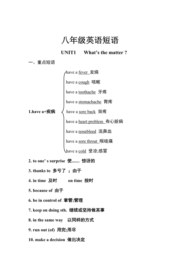 人教版初二下学期英语重点.doc_第1页