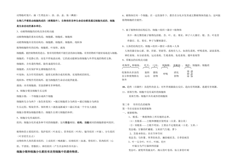 生物七年级上册复习提纲.doc_第2页