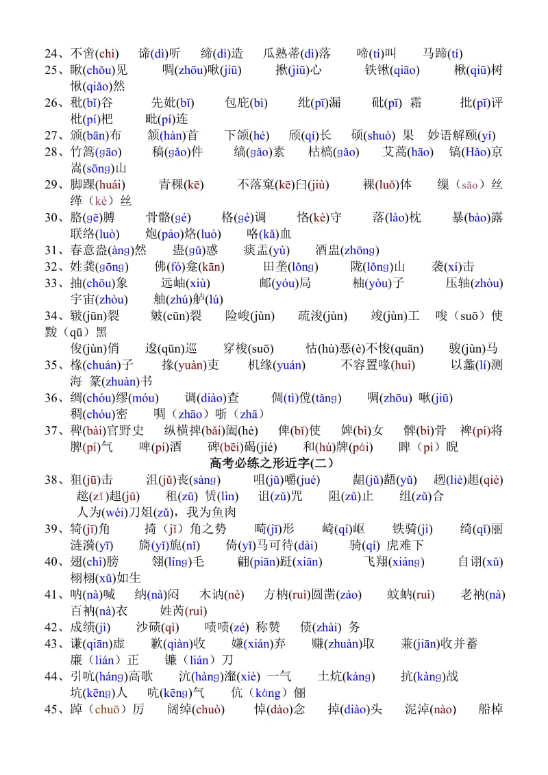 高考必练之形近字读音.doc_第2页