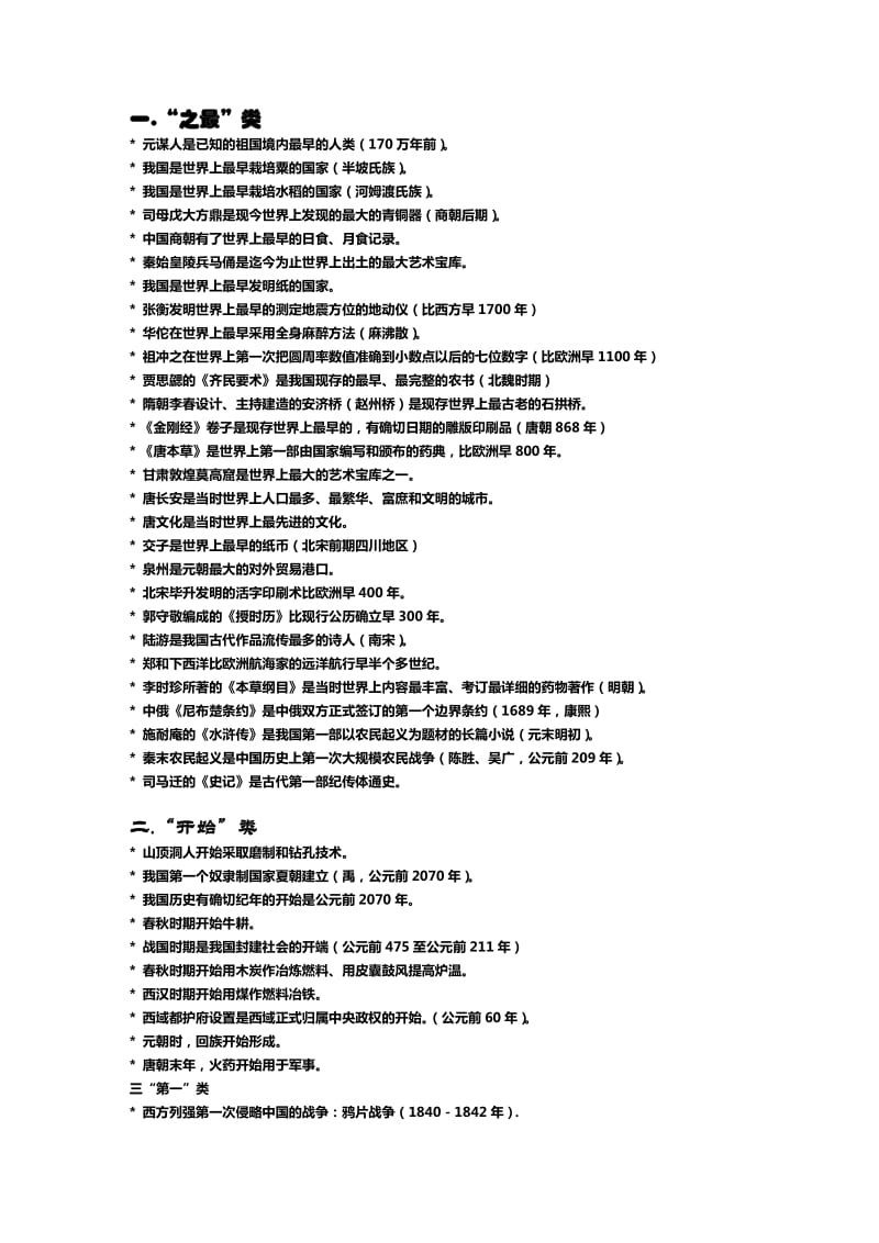 初中历史分类集锦.docx_第1页