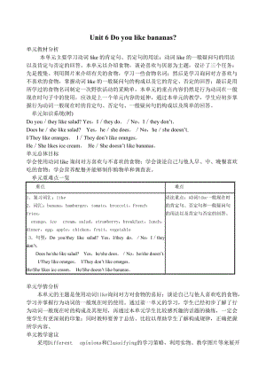 人教版七年級(jí)上第6單元英語教案.doc