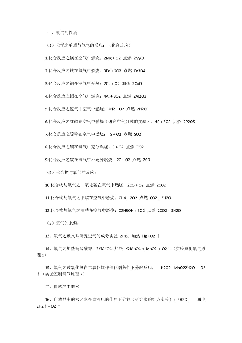 初中化学方程式分类汇总.docx_第1页