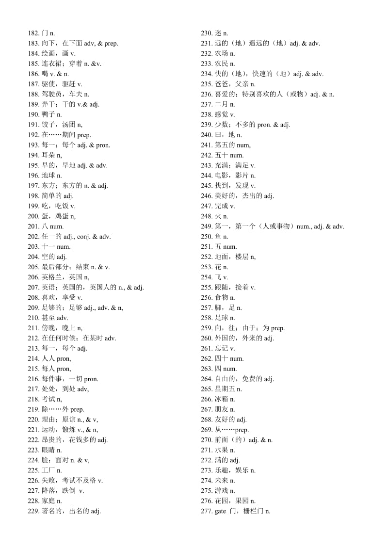 杭州市中考英语单词中文.doc_第3页