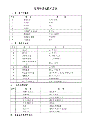 污泥干燥設備技術方案.doc