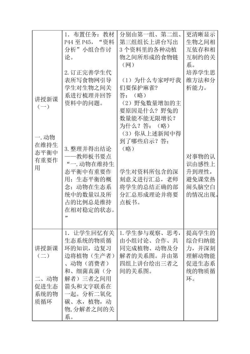 《动物在自然界中的作用》教学设计.doc_第2页