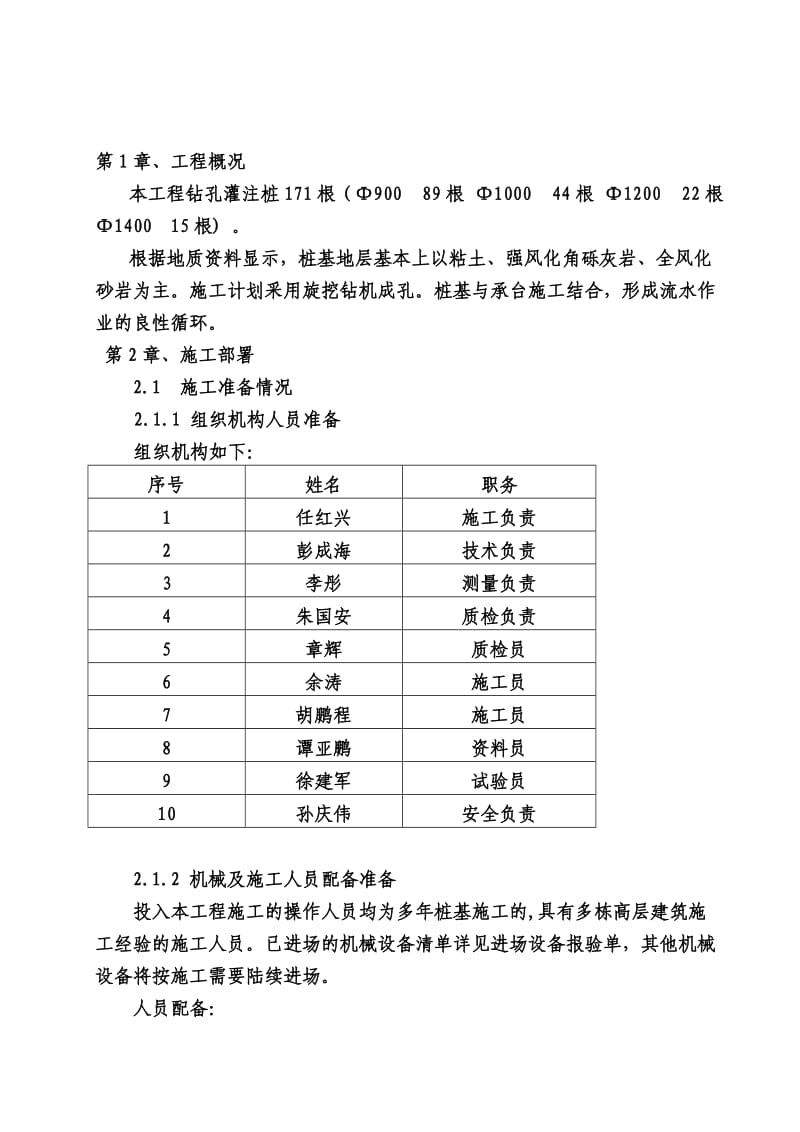 桩基础施工方案旋挖机.doc_第2页