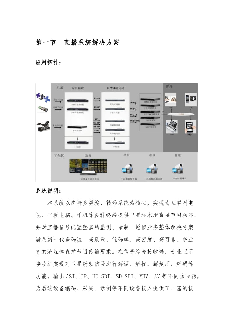 多屏流媒体直播点播系统解决方案.docx_第1页