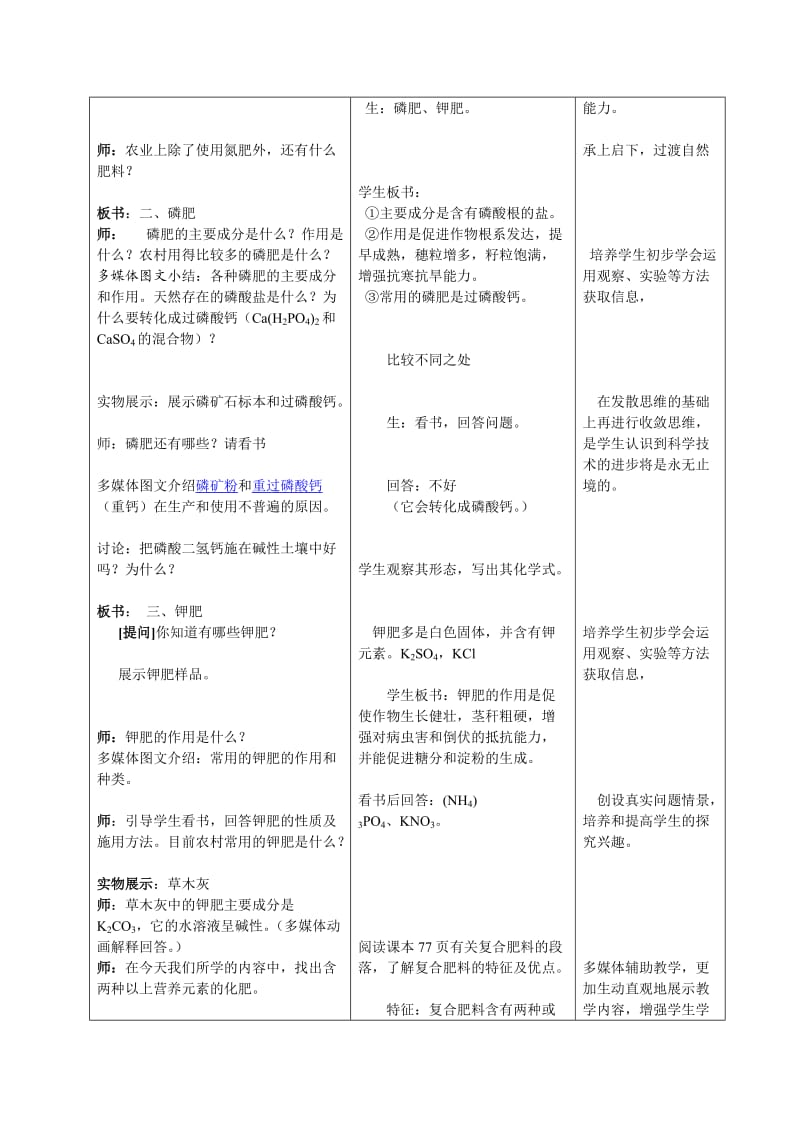 化学肥料教学设计.doc_第3页