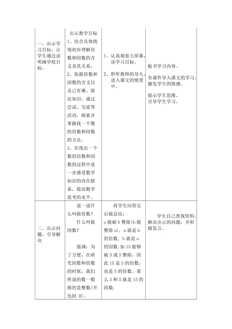 《因数和倍数》教学设计.doc_第2页