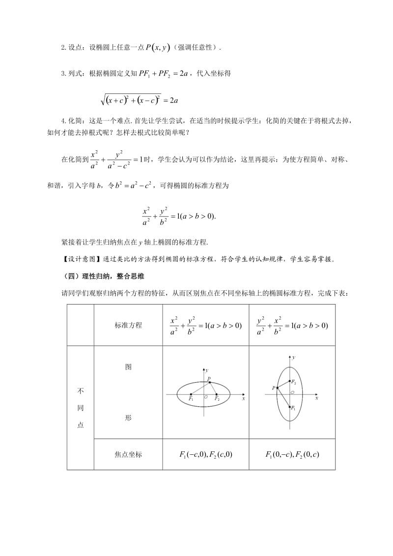 《椭圆的标准方程》教学设计.doc_第3页