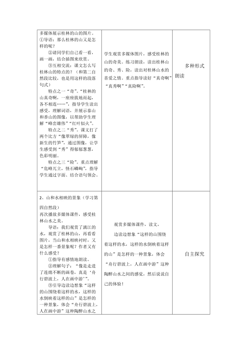 桂林山水教学设计方案模板.doc_第3页